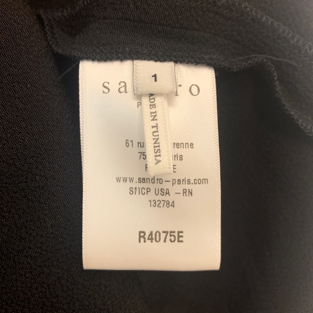 SANDRO Paris Rosen Casual Dress Size 1 / 36 / S - Picture 5 of 7